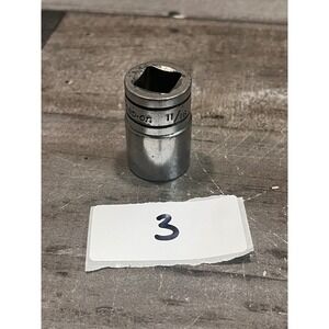 Snap-on SW-221 11/16 12-Point Shallow Socket 1/2 Drive USA Vintage Hand Tool